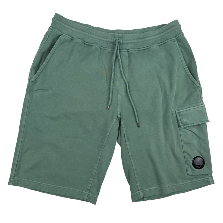 CP Company Green Cotton Lens Viewer Shorts - XL obraz 1