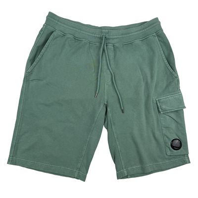 CP Company Green Cotton Lens Viewer Shorts - XL