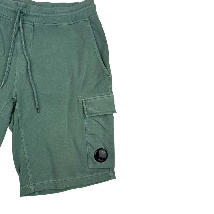 Immagine di CP Company Green Cotton Lens Viewer Shorts - XL 7
