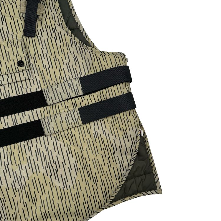 Stone Island 2021 Rain Camo Reflective Spellout Padded Utility Vest - XL image 2