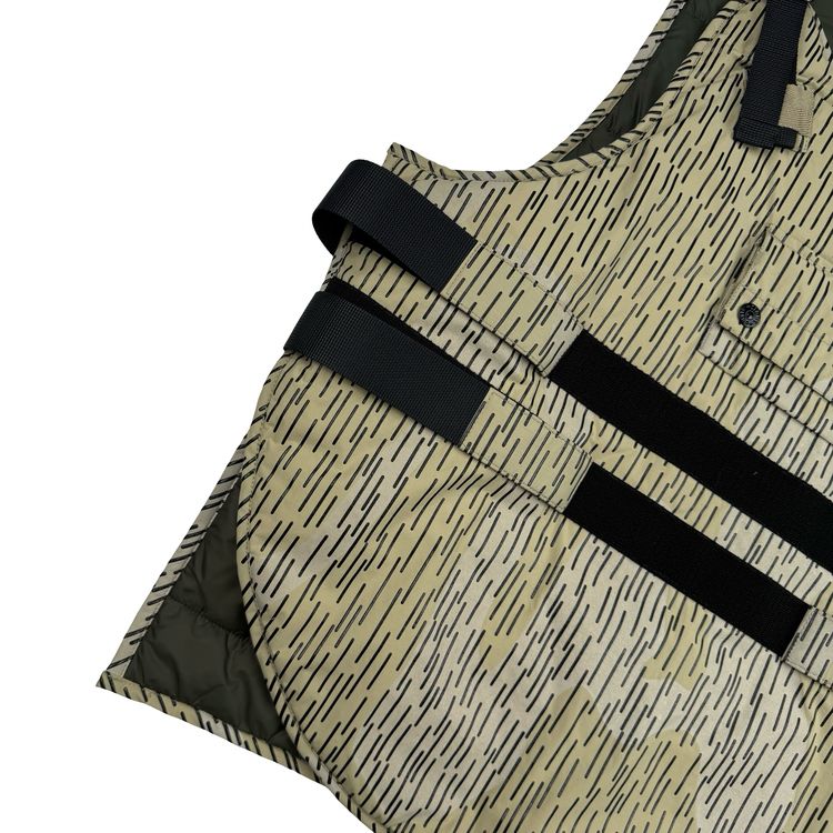 Stone Island 2021 Rain Camo Reflective Spellout Padded Utility Vest - XL image 6