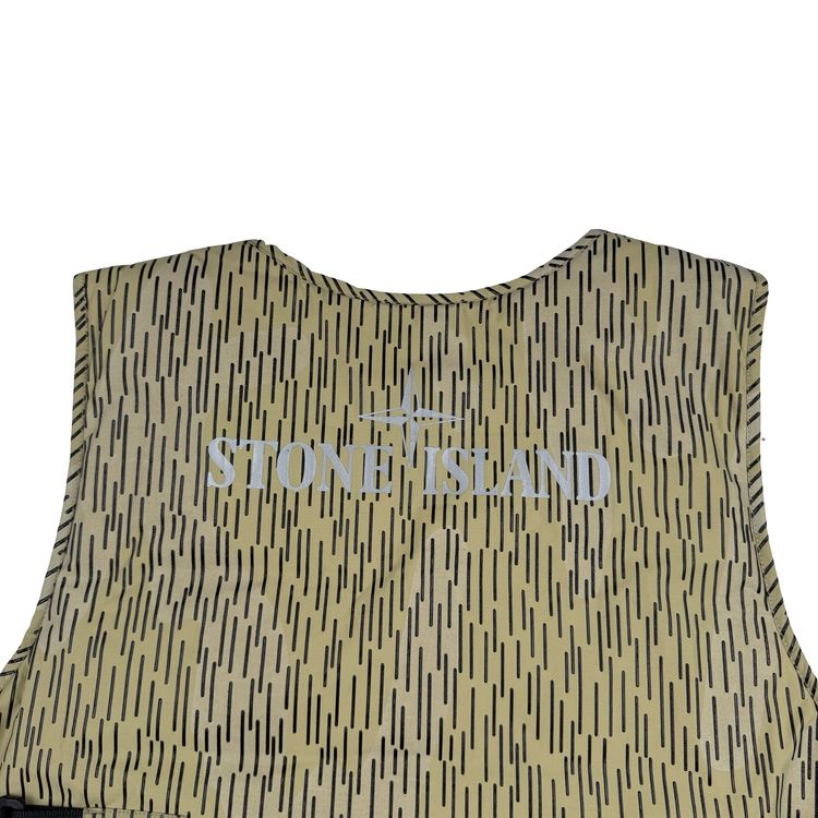 Stone Island 2021 Rain Camo Reflective Spellout Padded Utility Vest - XL image 8