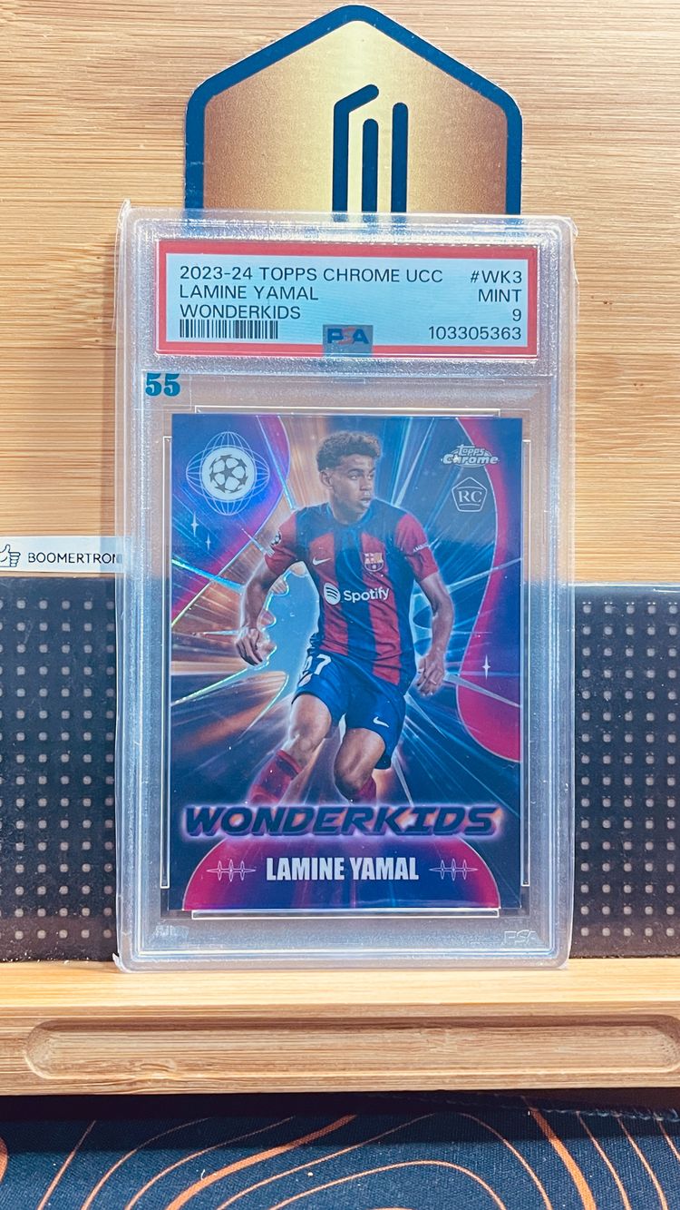 PSA 9 - Lamine Yamal - Barcelona - rookie card - Wonderkids - refractor - 2023-24 Topps Chrome UCC