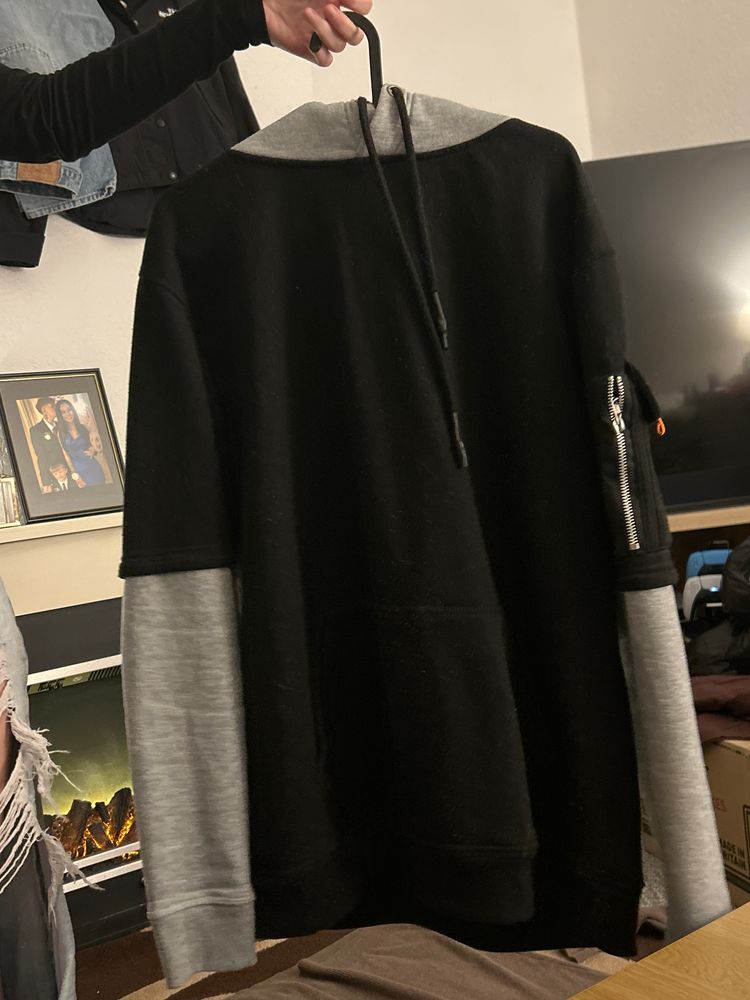 Brave Soul Black And Grey Hoodie product image