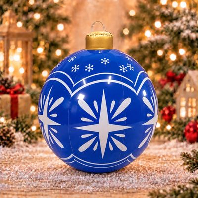 LED Blue Christmas Ornament Ball