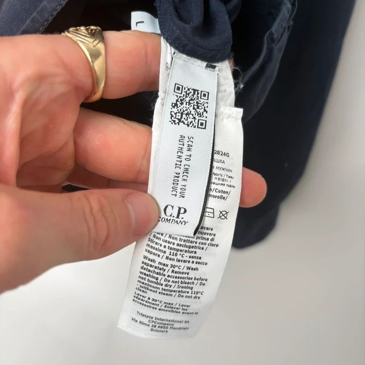 CP Company Navy Zipped Overshirt imagen 6