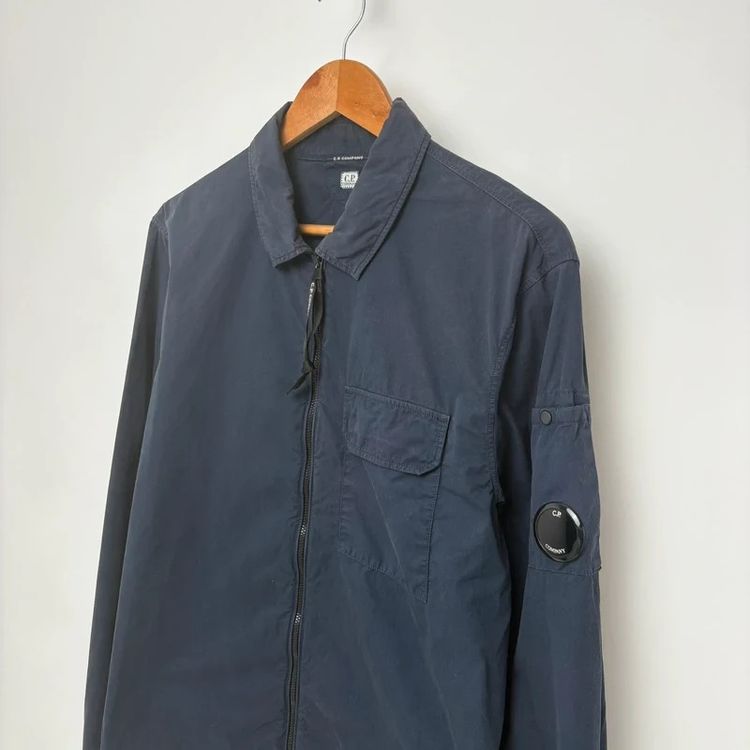 CP Company Navy Zipped Overshirt imagen 2