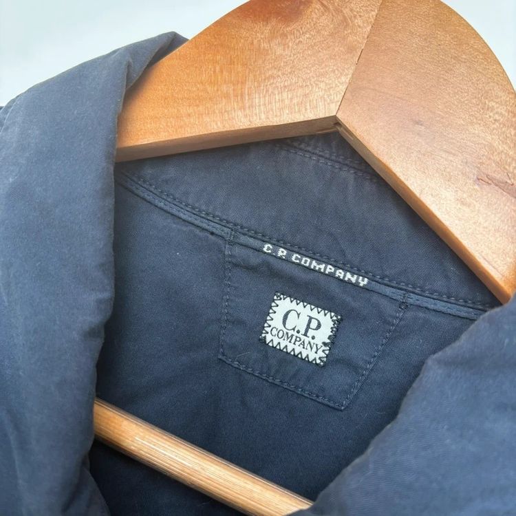CP Company Navy Zipped Overshirt imagen 4