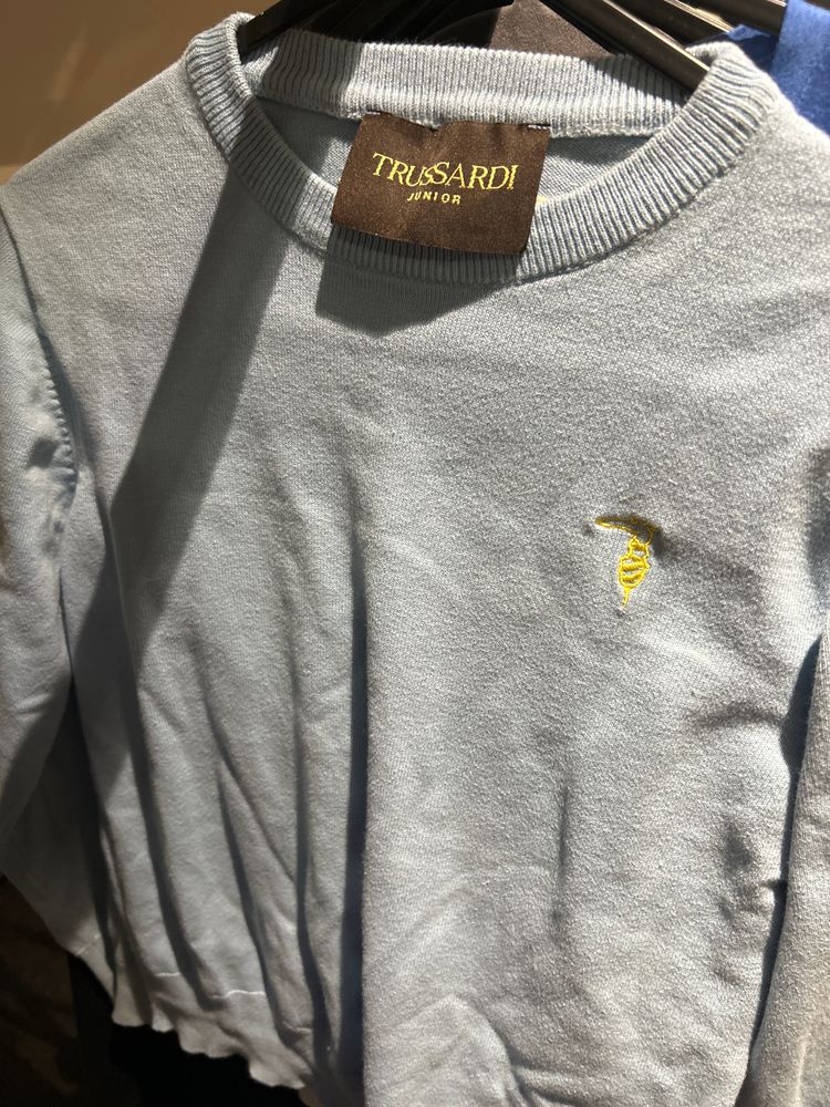 Trussardi Junior Light Blue Sweater image 1