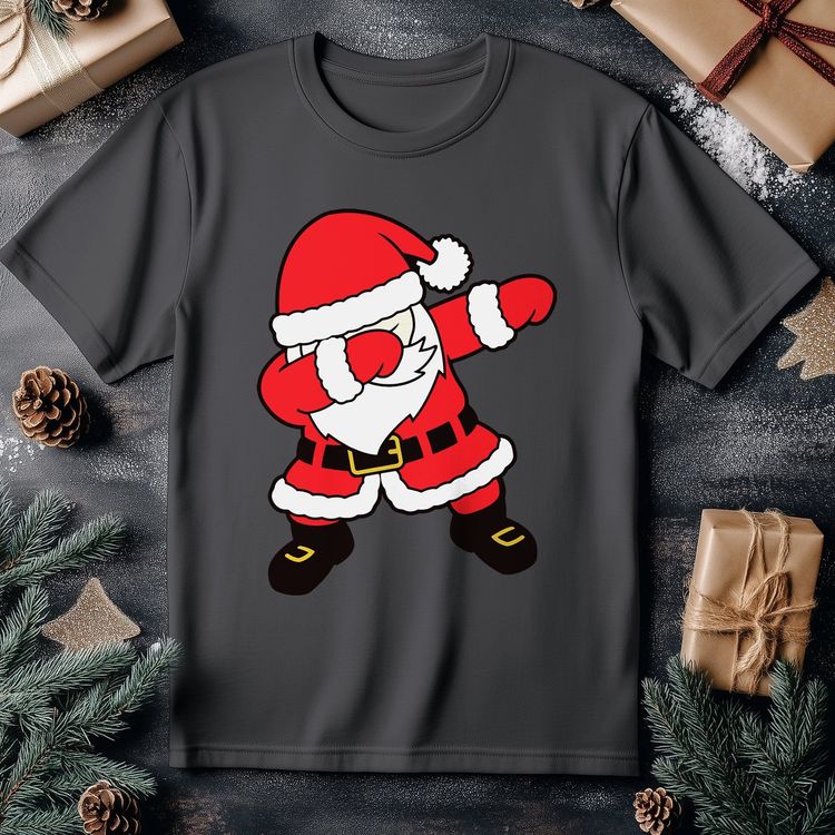 Dabbing Santa in Red Suit T-Shirt - image 5