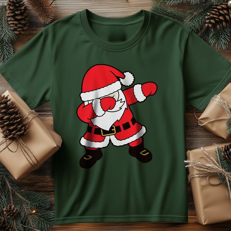 Dabbing Santa in Red Suit T-Shirt - image 4