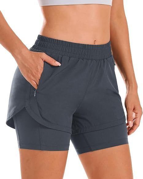 Black Layered Athletic Shorts image 3