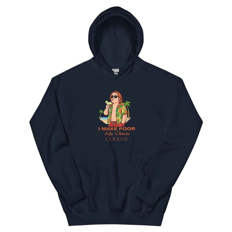 Lewis Capaldi Funny Hoodie I Make Poor Life Choices Look Good image 3