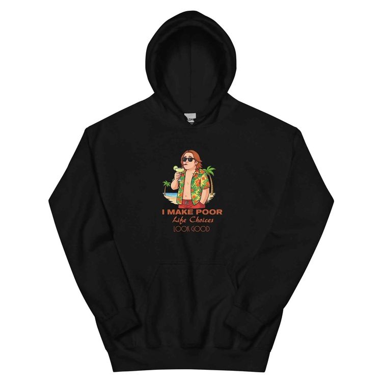 Lewis Capaldi Funny Hoodie I Make Poor Life Choices Look Good image 1
