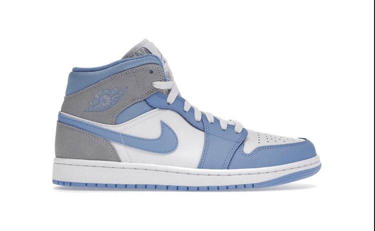 Jordan 1 Mid University Blue Grey image 1