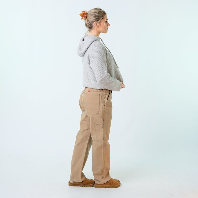 Tan y2ks Wrangler Canvas Carpenter Baggy Jeans Pants (32x30) image 4