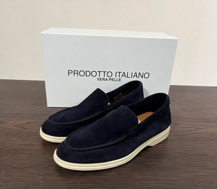 Vera Pelle Mocassini in vera pelle blu 41 product image