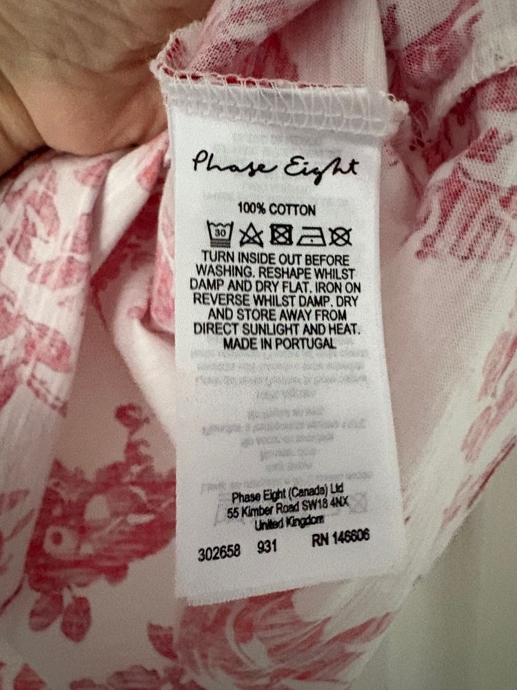 Phase Eight Red Floral Print Cotton Top image 4