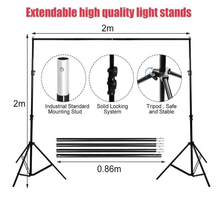 Backdrop Stand Kit obraz 2