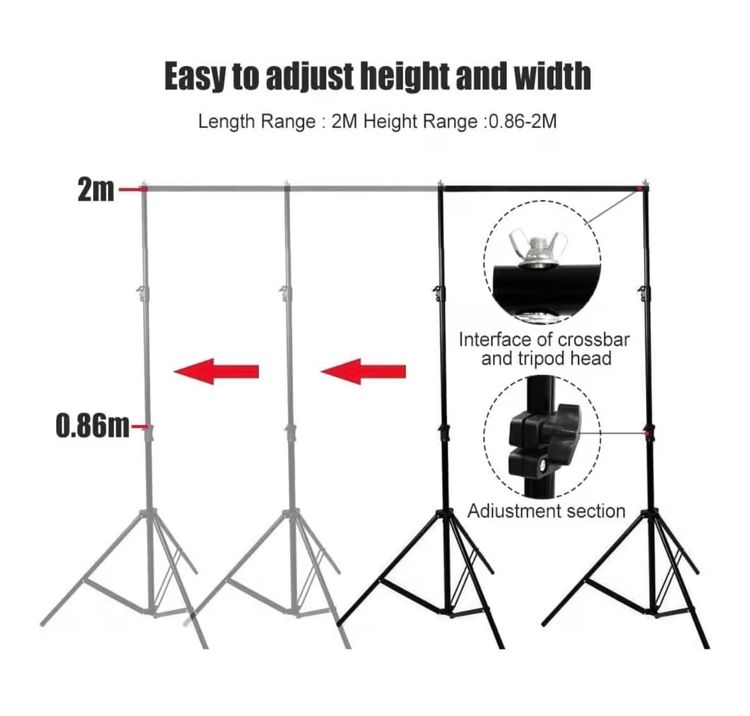 Backdrop Stand Kit obraz 3