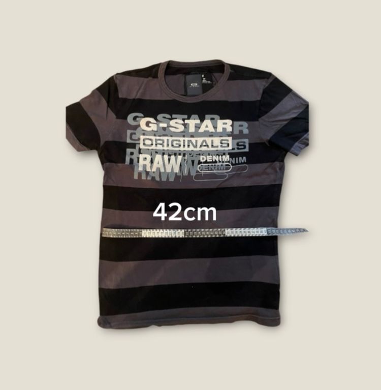 G-Star Raw Originals Denim Striped T-Shirt image 3