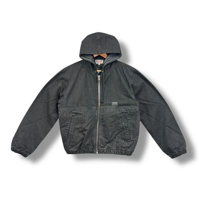 NEW Stussy Hooded Work Jacket, medium, black