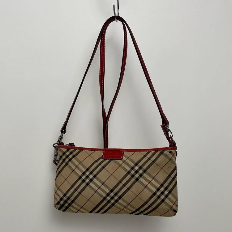 Burberry Beige Plaid Check 2 Way Shoulder Bag image 1