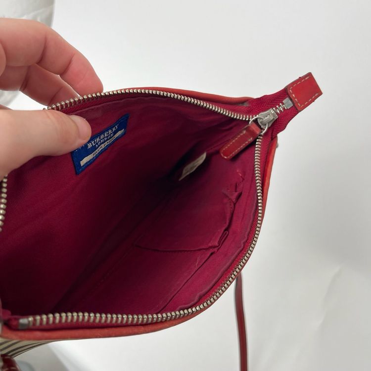 Immagine di Burberry Beige Plaid Check 2 Way Shoulder Bag 4