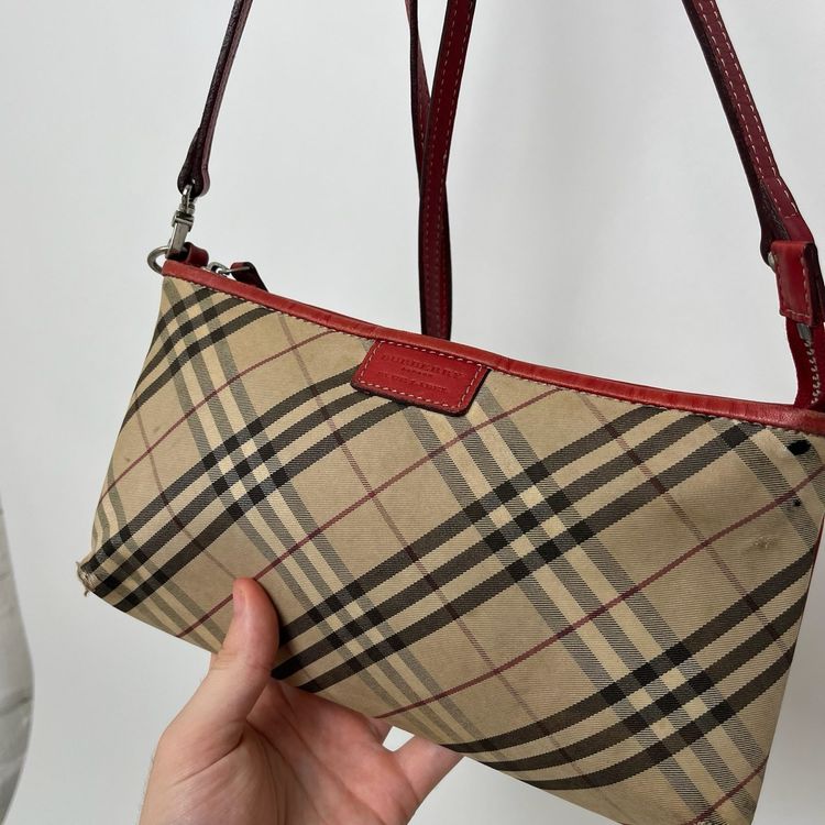 Immagine di Burberry Beige Plaid Check 2 Way Shoulder Bag 9