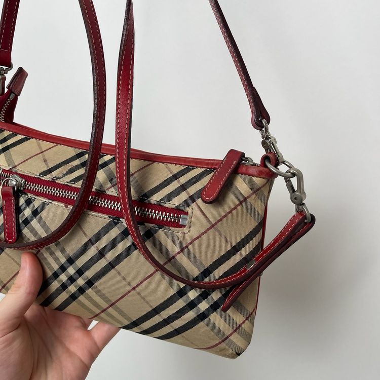 Immagine di Burberry Beige Plaid Check 2 Way Shoulder Bag 3