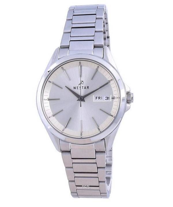 Westar Champagne Dial Stainless Steel Quartz 40212 STN 102 Women's Watch image 1