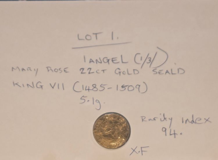 £10). Starts it Gold Coin king Henry V11 1485-1509 sealed leave your bids
