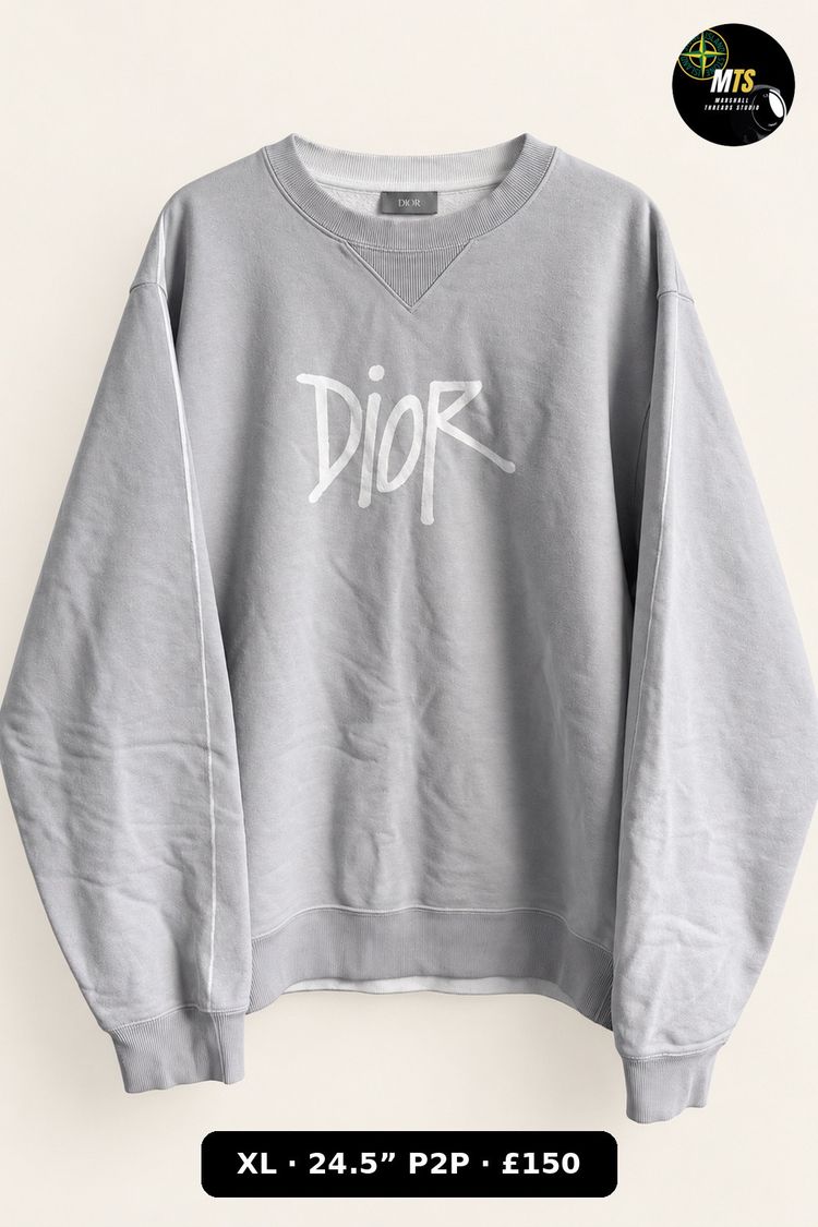2556 Dior x Stussy Sweatshirt 24.5” p2p image 1