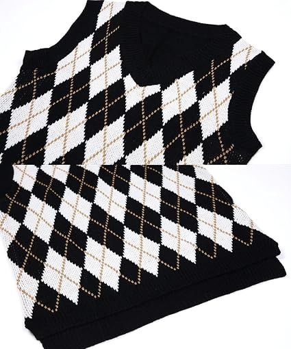 Argyle Knit Vest Sweater image 2