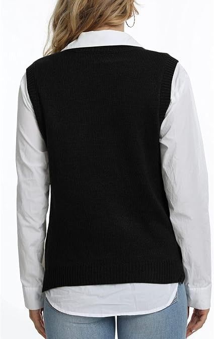 Argyle Knit Vest Sweater image 3