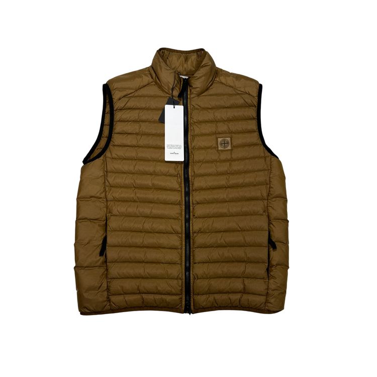 Stone Island Brown Loom Woven Chambers R-Nylon Down-TC Jacket