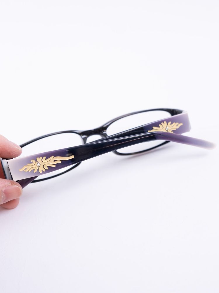 CALIER RECTANGULAR PURPLE GRADIENT GLASSES WITH BEIGE TOTEM 8