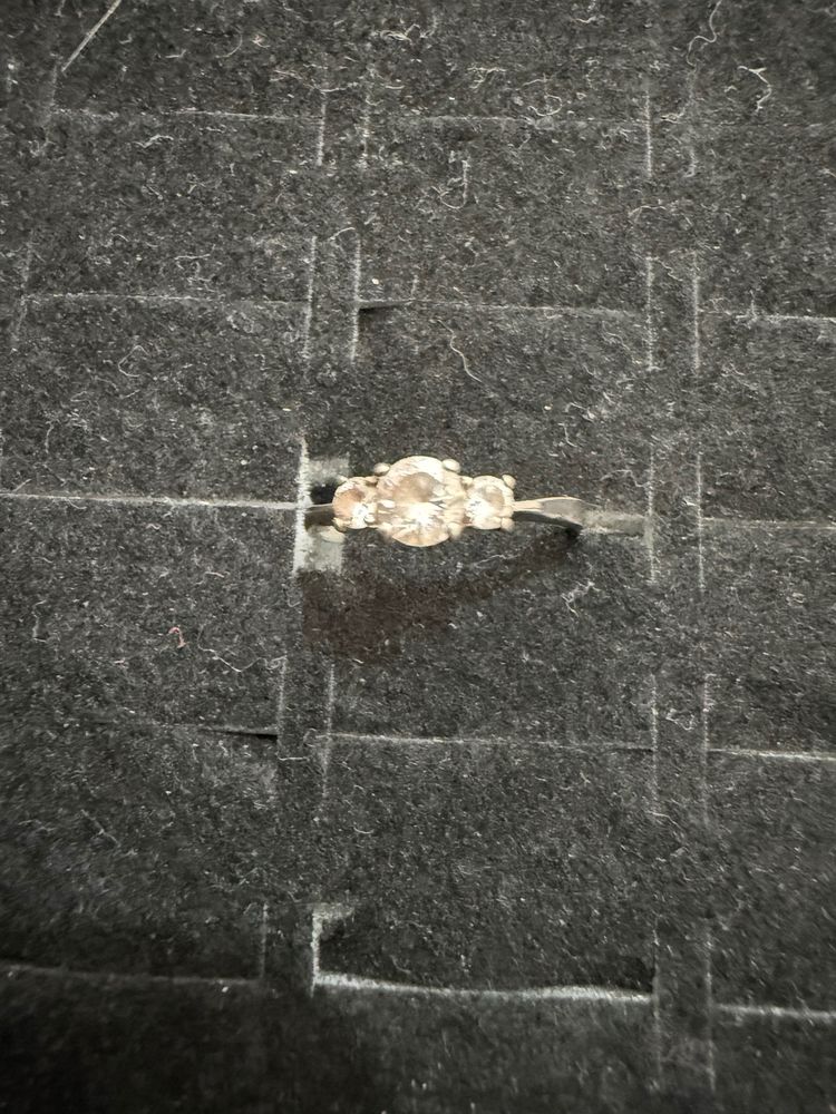 Silver Ring With Three Stones