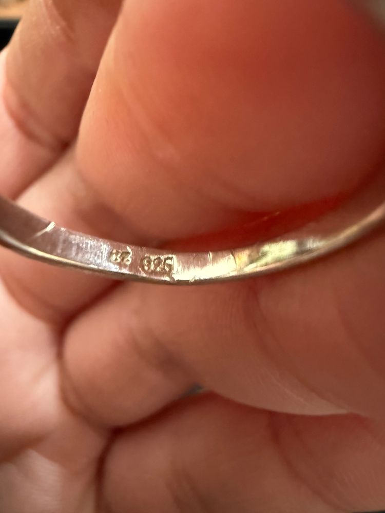 Silver Ring With Three Stones obraz 4