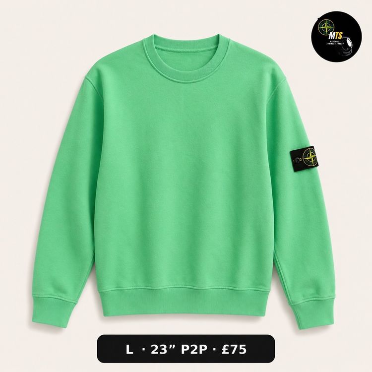 2425 Stone Island Green Sweatshirt 23” p2p