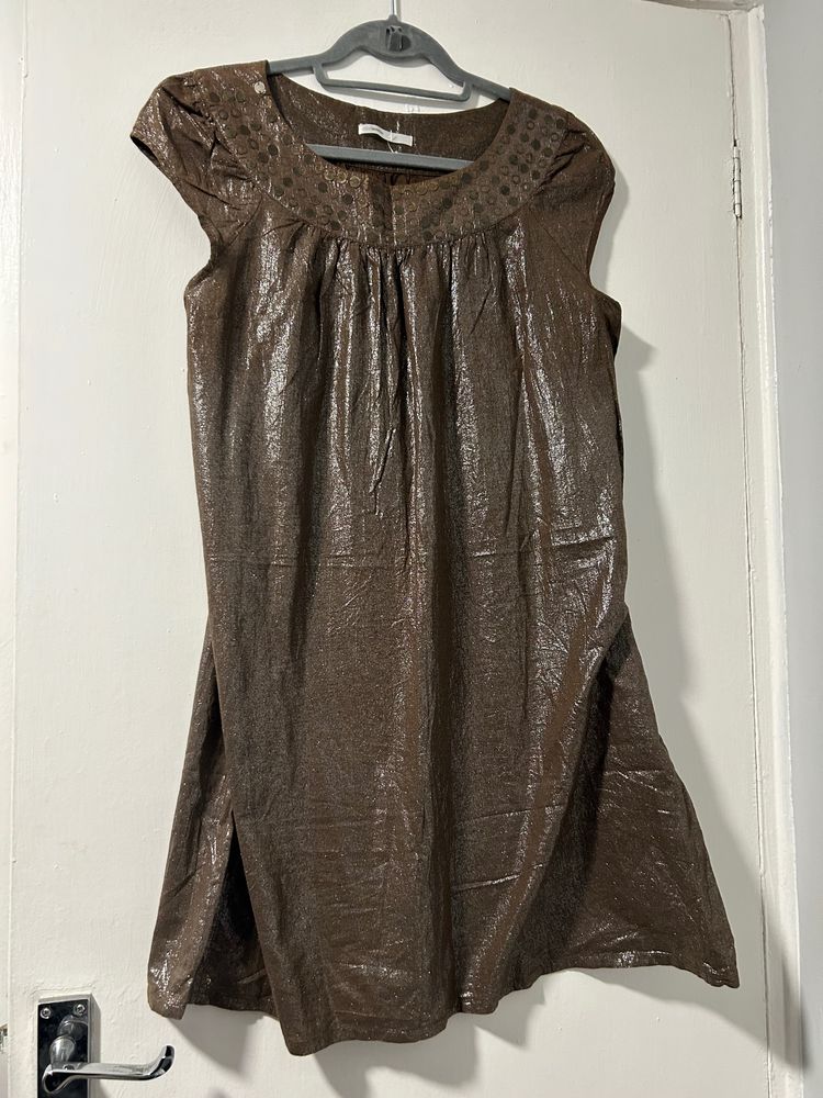 Ethel Austin Brown Dress