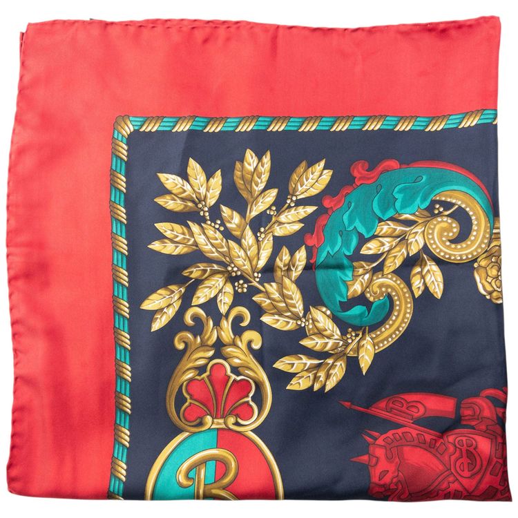 Vintage 80s Burberry Print Silk Scarf image 8