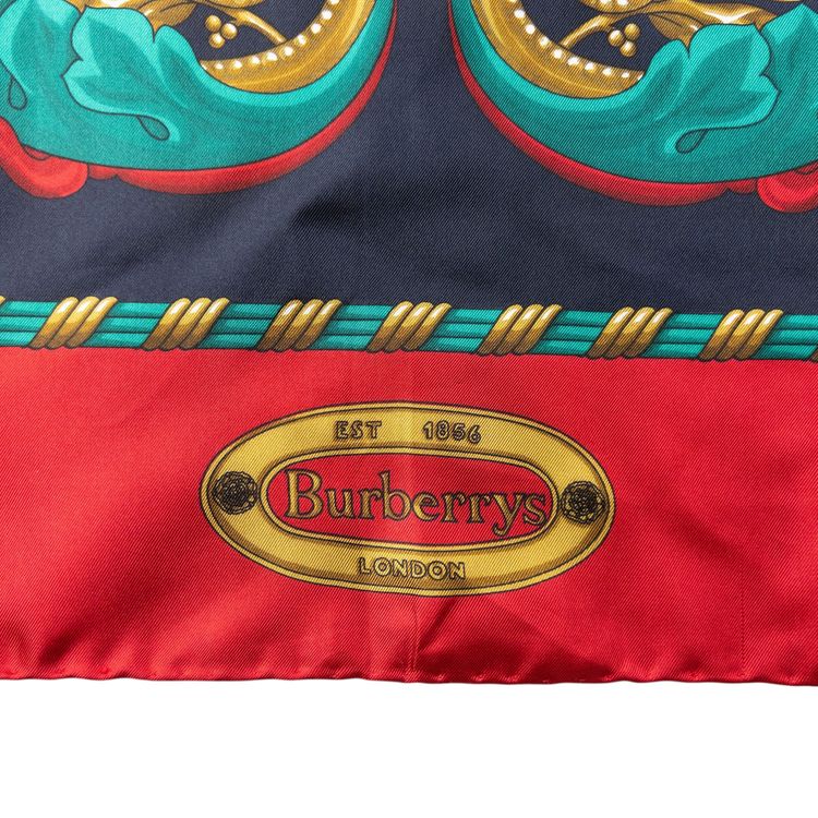 Vintage 80s Burberry Print Silk Scarf image 6