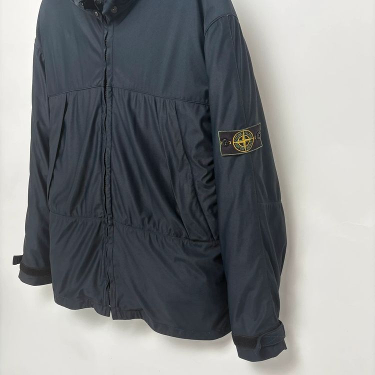 Stone Island 90’s Green Edge Navy Dual Layer Nylam Dutch Rope Parka Jacket - XXL image 7