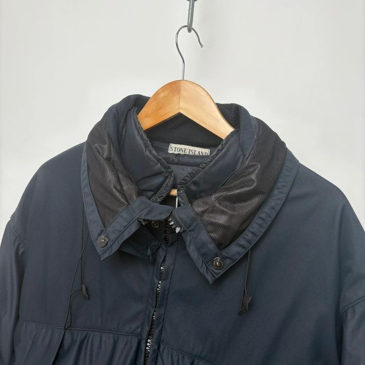 Stone Island 90’s Green Edge Navy Dual Layer Nylam Dutch Rope Parka Jacket - XXL image 9
