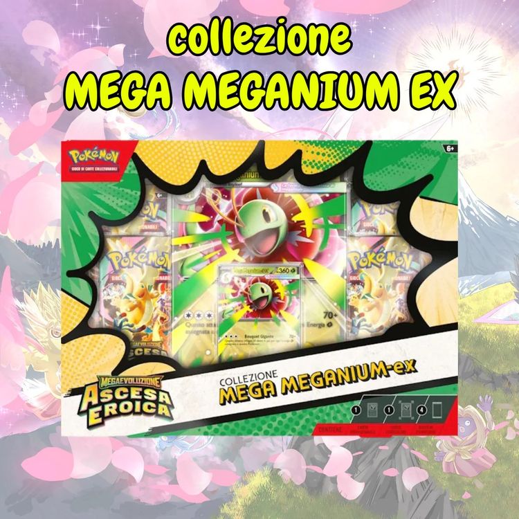 Collezione Mega Meganium ascesa eroica | aperto in live