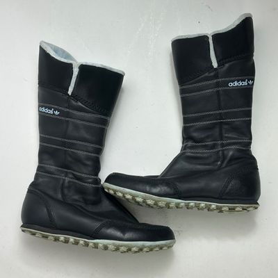 Adidas Black Mid-Calf Boots