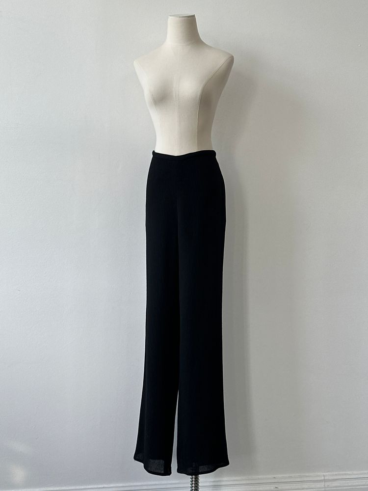 Jaeger 1990s Cotton Straight Leg High Waisted Trouser - W32 image 4