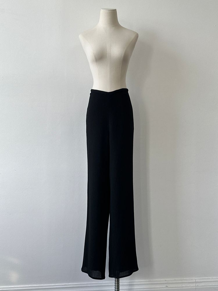 Jaeger 1990s Cotton Straight Leg High Waisted Trouser - W32 image 2