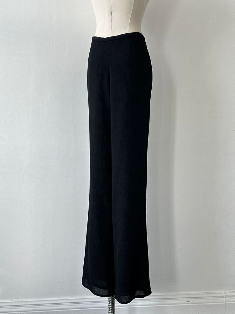 Jaeger 1990s Cotton Straight Leg High Waisted Trouser - W32 image 3